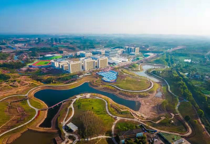 图：俯瞰江姐村。图片由自贡日报社记者 宋姿熠 摄